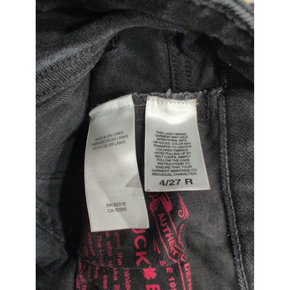 Lucky Brand Lizzie Low Rise Skinny Jeans Women's 4/27 R Black Stretch Slimming - Picture 9 of 12